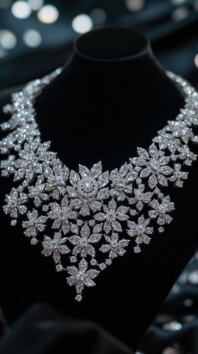 Elegant Diamond Necklace – Premium Quality &amp; Sparkling Finish